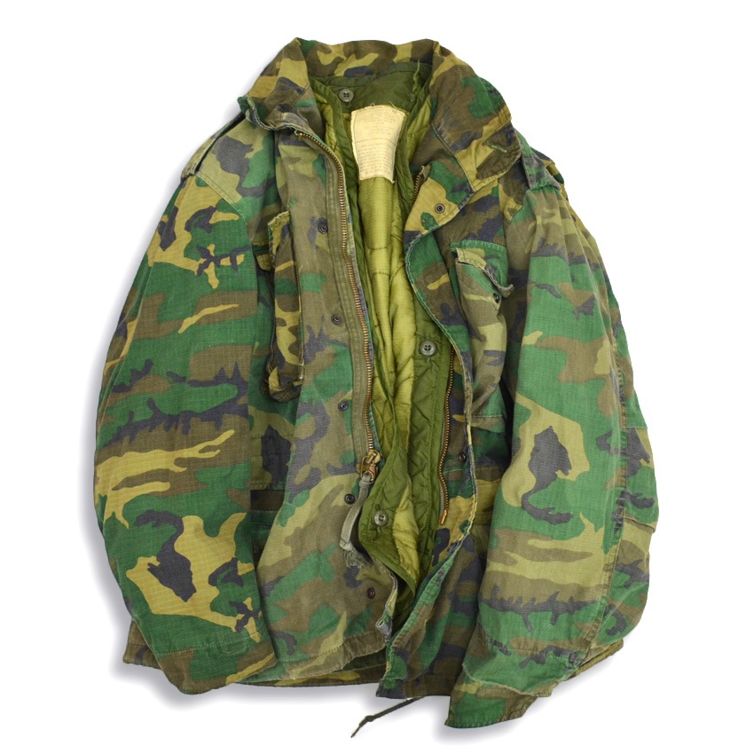 ～80's M-65 ERDL ブラウンリーフ 左右非対称 レア ... M-R