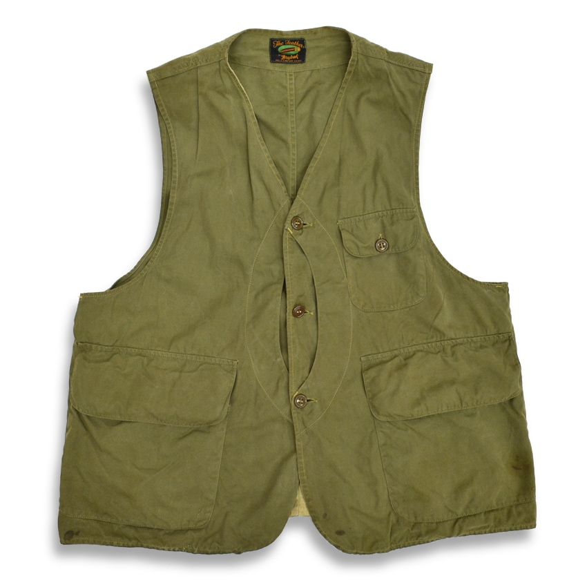 40's～ The Feather BY Drybak Halfmoon Hunting Vest ...