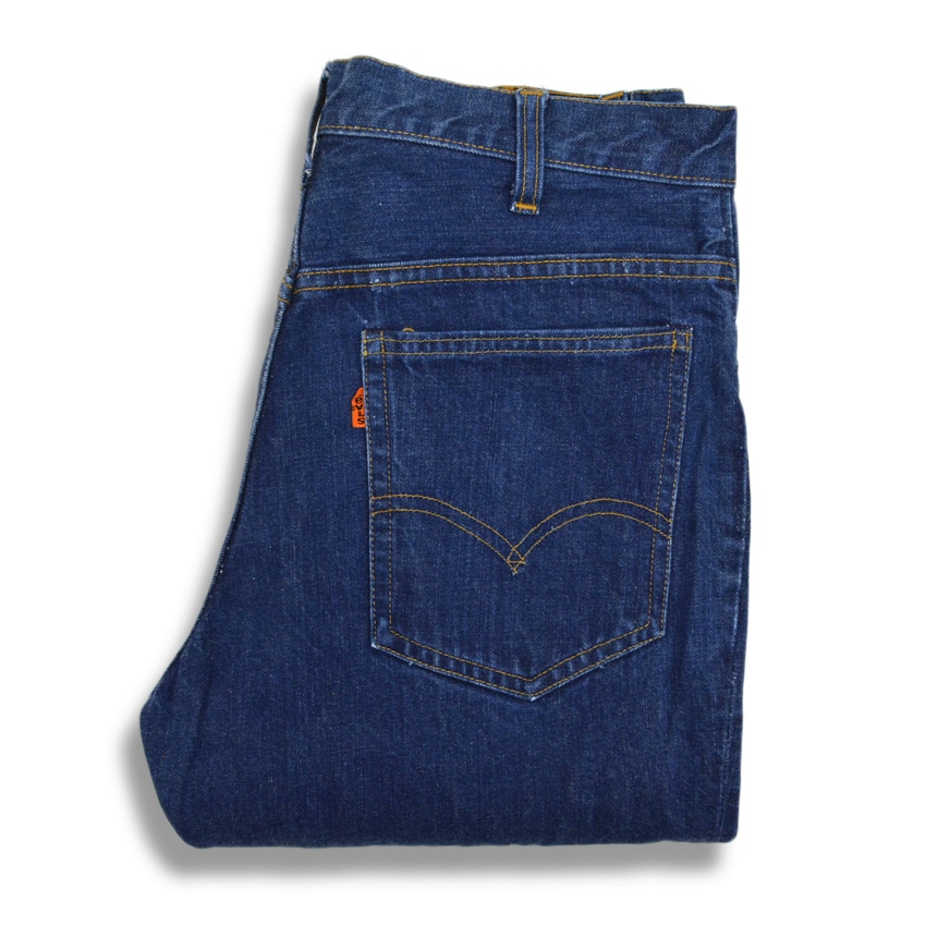 70's Levi's 646 シングル スレーキスタンプ 濃紺 ... W32×L30
