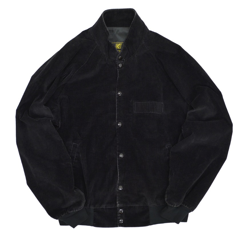 90's K-Products BLACK PLAIN CORDUROY JACKET  ... XL