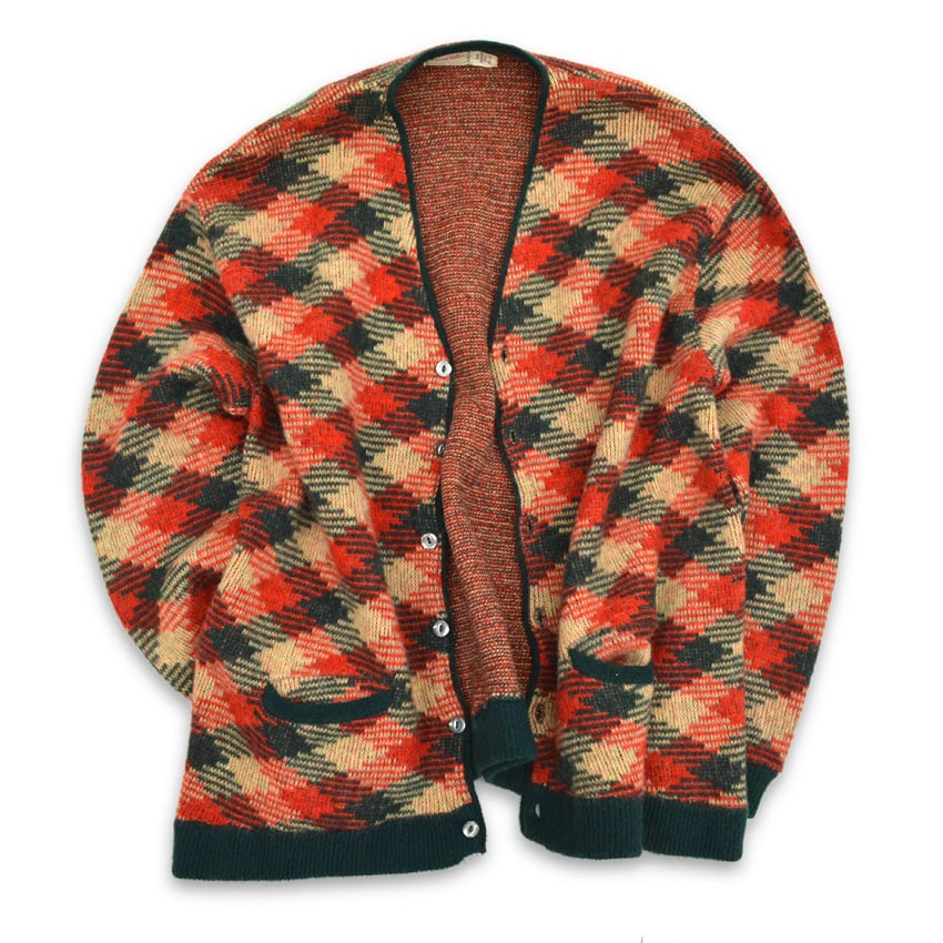 60's David allan モヘア カーディガン ... about XL