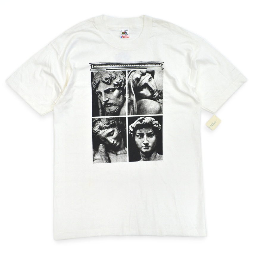 1990's Deadstock FRUIT OF THE LOOM ミケランジェロ ダビデ像 T-shirt ... L