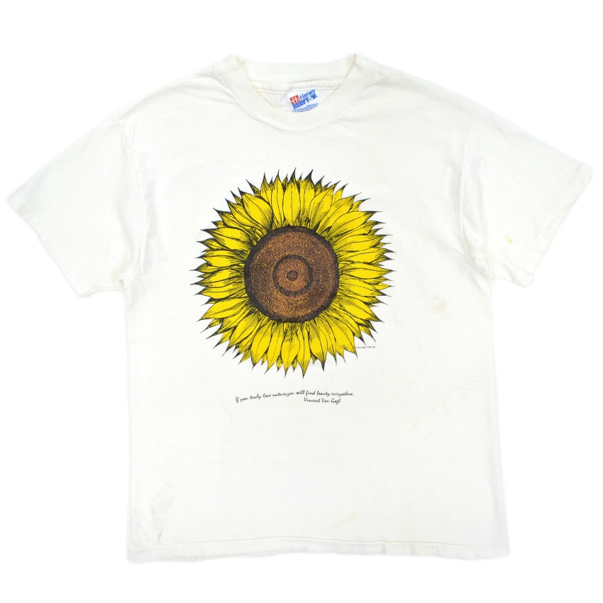 1990's Hanes ゴッホ ひまわり T-shirt ... M