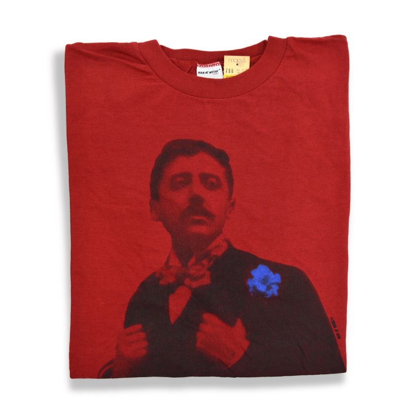 ～1990's Deadstock MAN AT WORK Marcel Proust 小説家 T-shirt ... XL