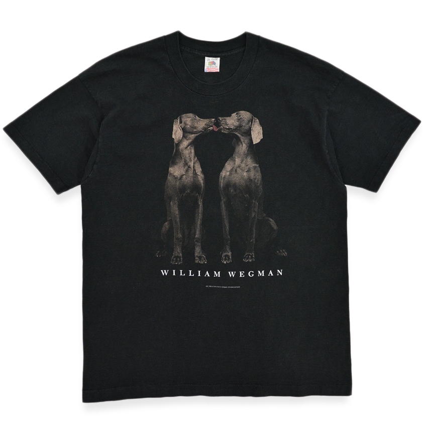 1990's FRUIT OF THE LOOM WILLIAM WEGMAN FOTOFOLIO T-SHIRT ... XL