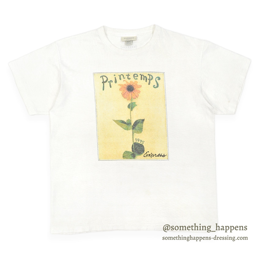 1990's EXPRESS SUN FLOWER ART T-SHIRT ...