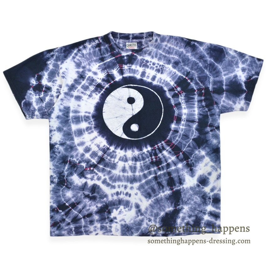 1990's ONEITA YIN YANG TIE DYE ART T-SHIRT ... XL