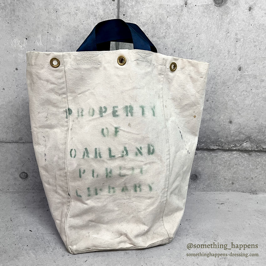 c.1960's PROPERTY OF OAKLAND PUBLIC LIBRARY CANVAS BAG ...