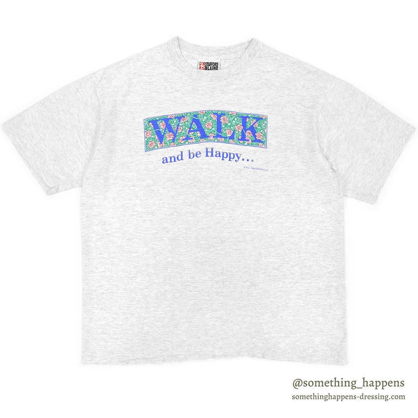 1990's STAFFORD BLAINE WALK PRINT T-SHIRT ... X-LARGE