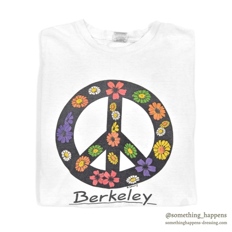 FRUIT OF THE LOOM BERKELEY PEACE & WILD FLOWER T-SHIRT ... XXL