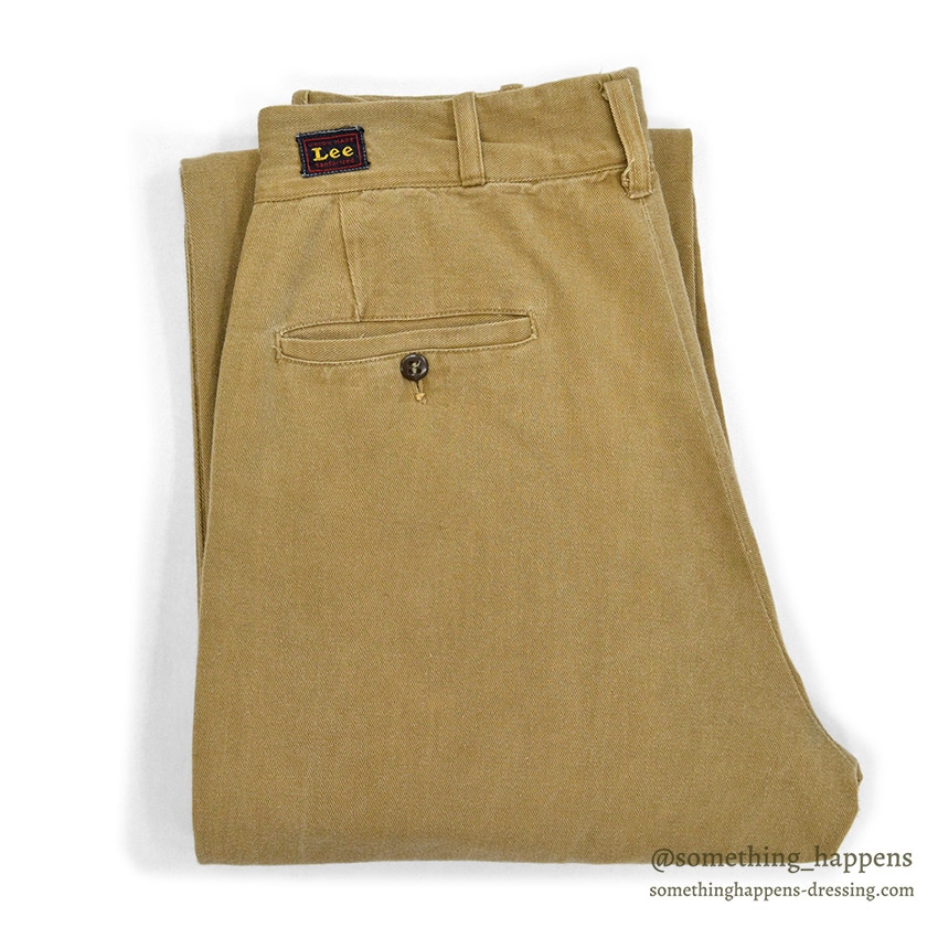 1940's Lee BROWN TWILL WORK PANTS ... W31/L32