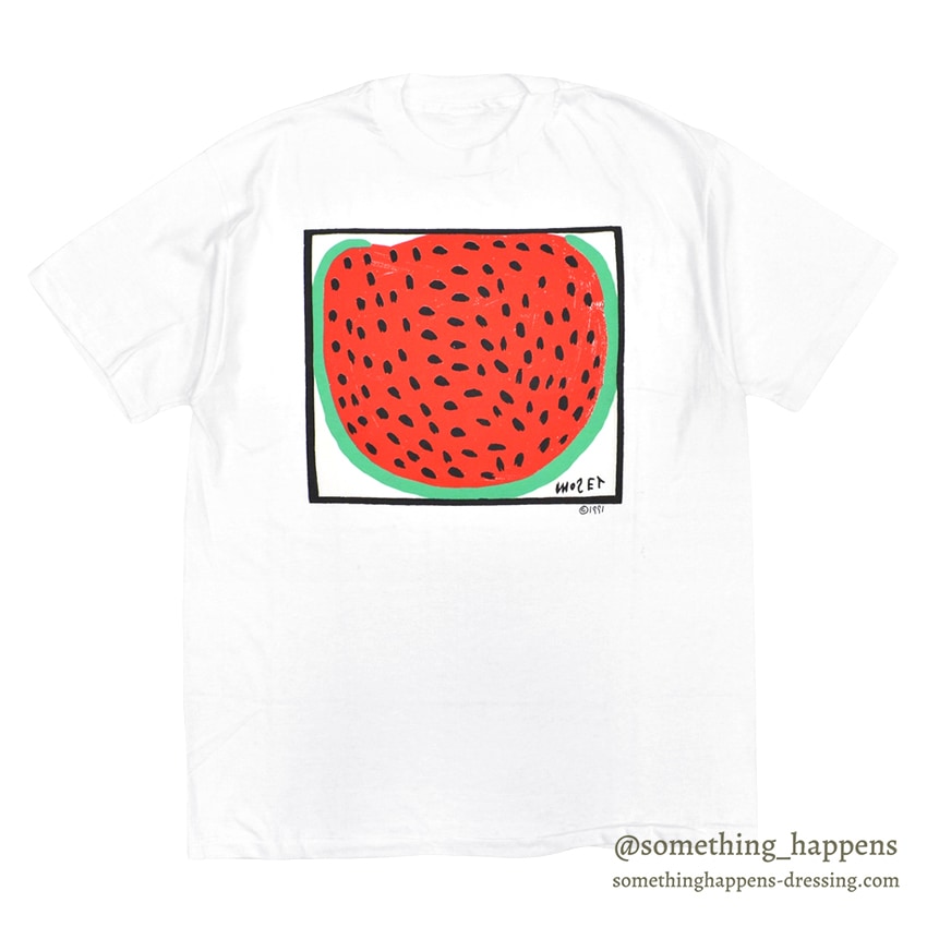 1990's DEADSTOCK MOSE TOLLIVER WATERMELON ART PRINT T-SHIRT ...