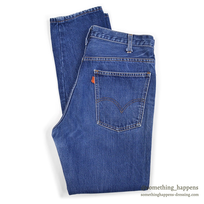 1970's Levi's 646 DENIM PANTS / SLIM MODIFIED ... W33/L30