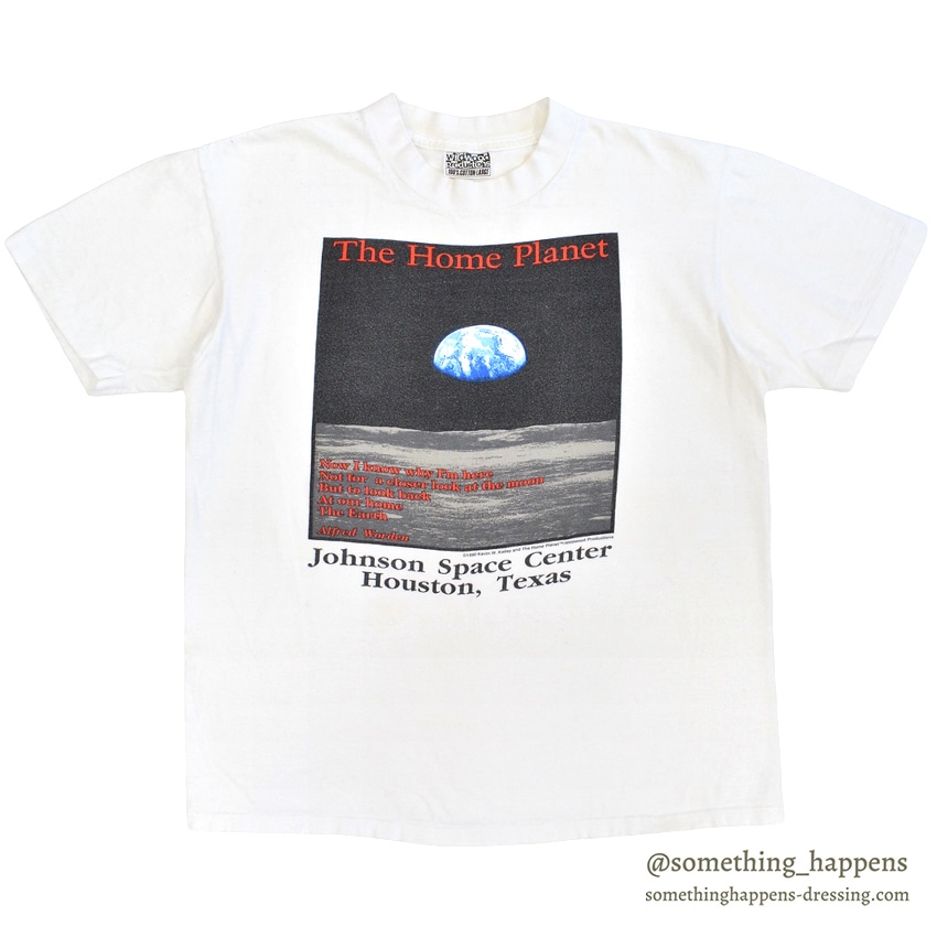 1990's WILDWOOD PRODUCTIONS NASA THE HOME PLANET T-SHIRT ... L