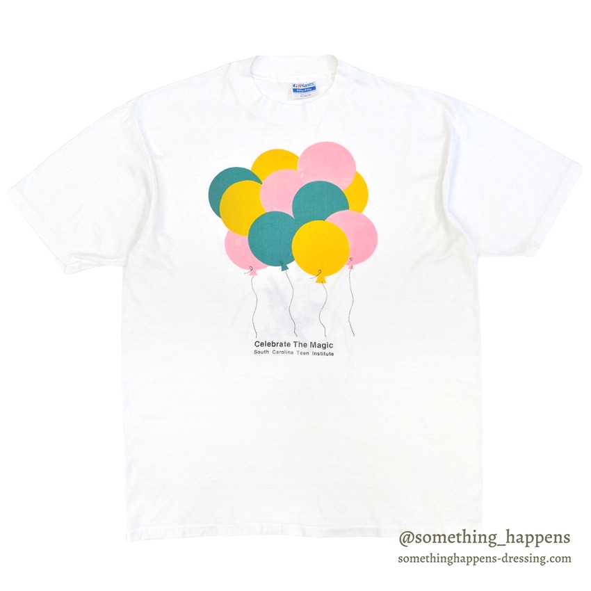 ~1990's HANES BALLOON PRINT T-SHIRT ... XL