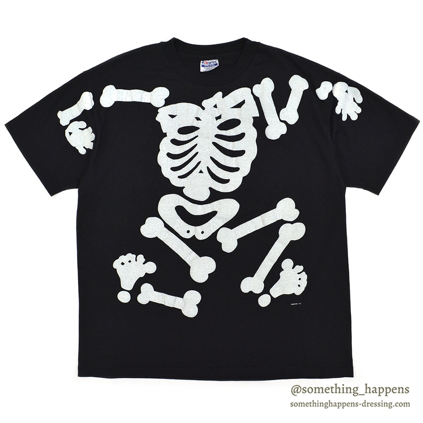 ~1990's HANES BONE POP PRINT T-SHIRT ... XL