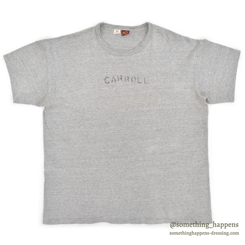 1960's RUSSELL CARROLL T-SHIRT / STENCIL ... XL