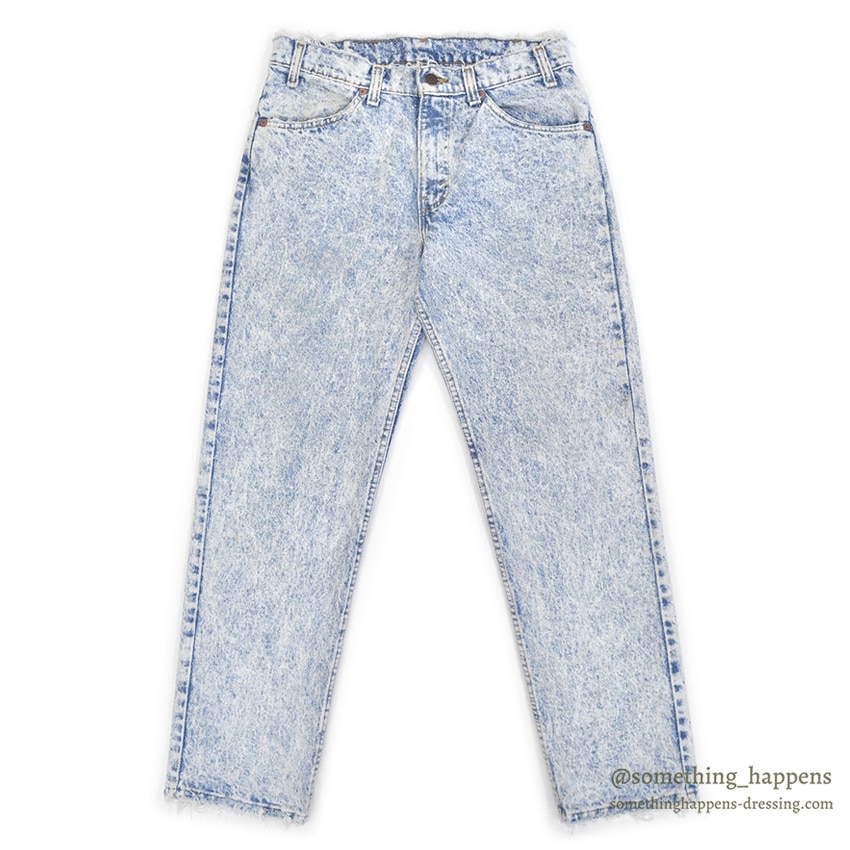 1990's Levi's 506 ACID WASHED DENIM PANTS ... W32/L30