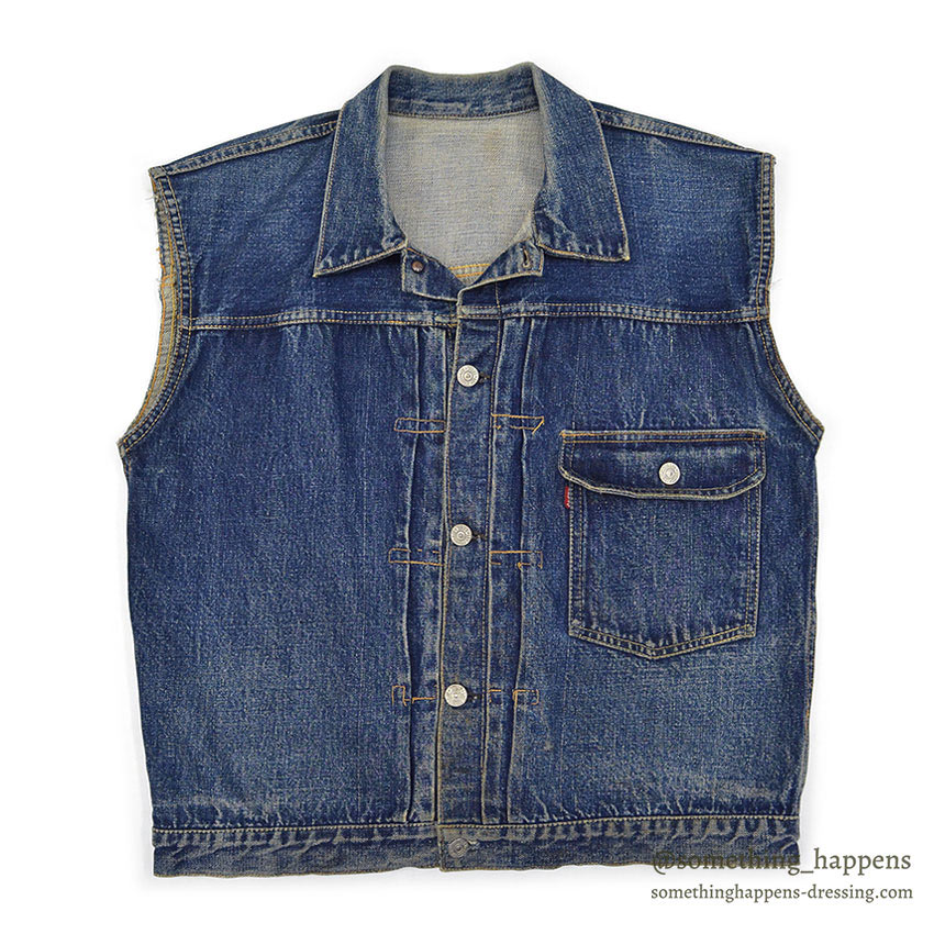 1930's~ LEVI'S 506XX TYPE1 DENIM JACKET, CHOPPED VEST / 1937 MODEL ...