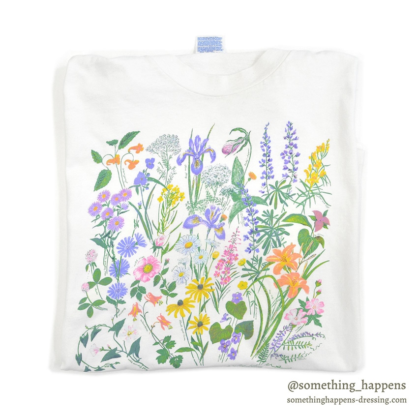 1990's HANES WILD FLOWERS PRINT T-SHIRT ... XL