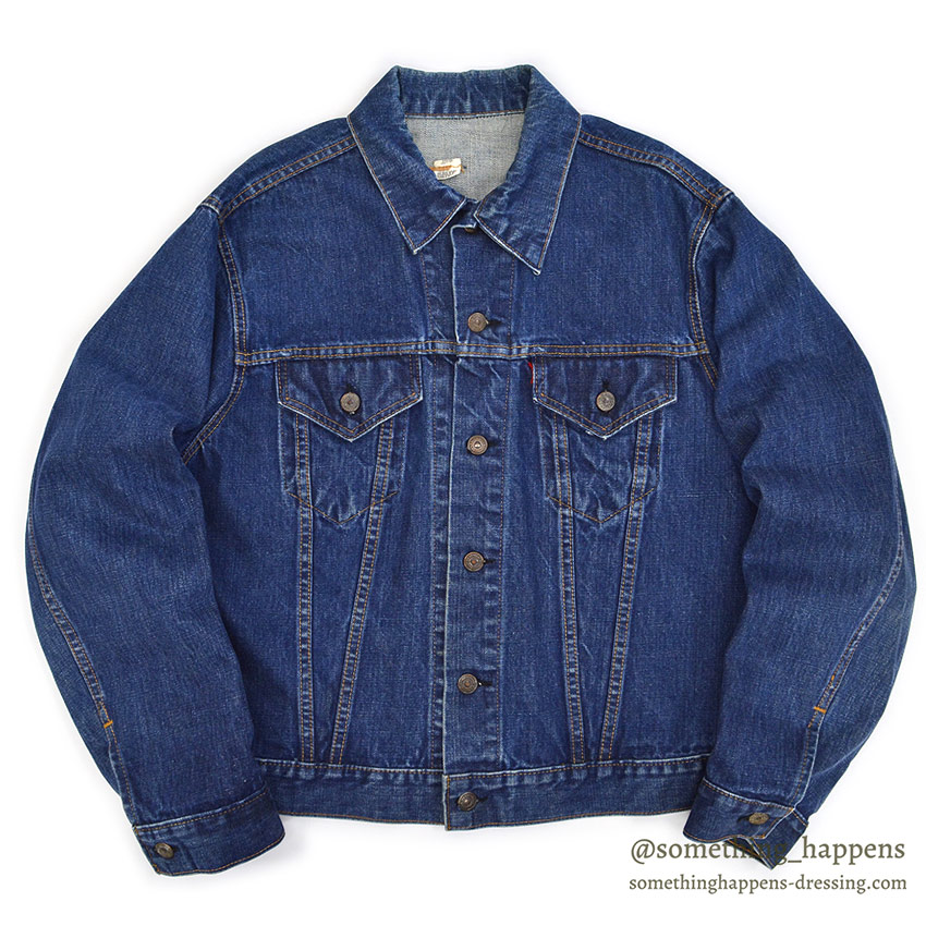 1970's Levi's 70505-0217 DENIM JACKET / INDIGO ... Fits like 46