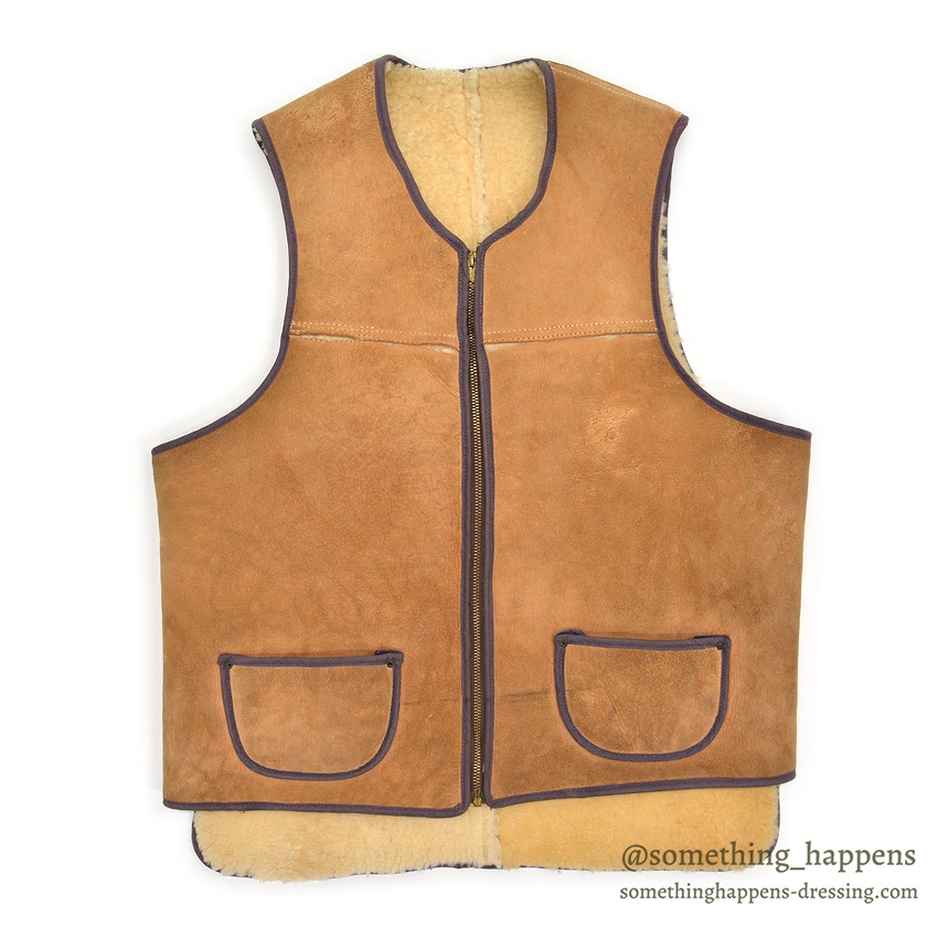 1960's MOUTON SHEARLING VEST ...