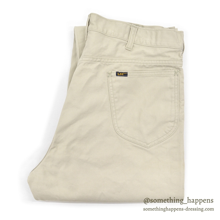 1960's~ Lee Leens ALL COTTON TWILL PANTS / ONLY WASHED ONCE ... W34/L34