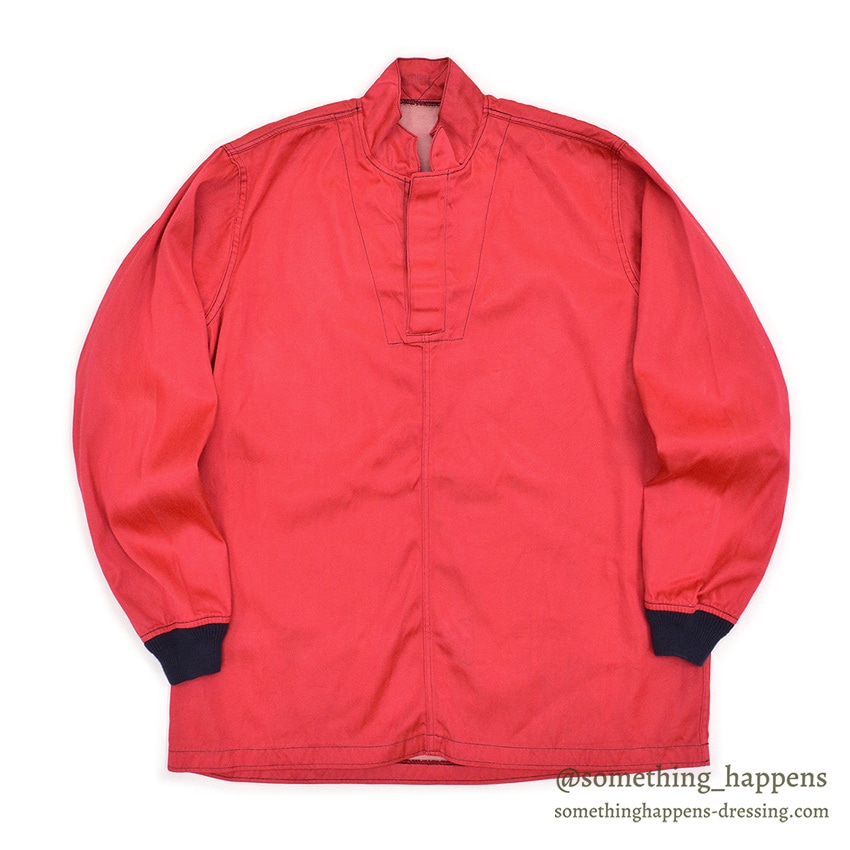 1960's U.S.NAVY JUMPER, IDENTIFICATION FLIGHT DECK SUMMER / RED ... M