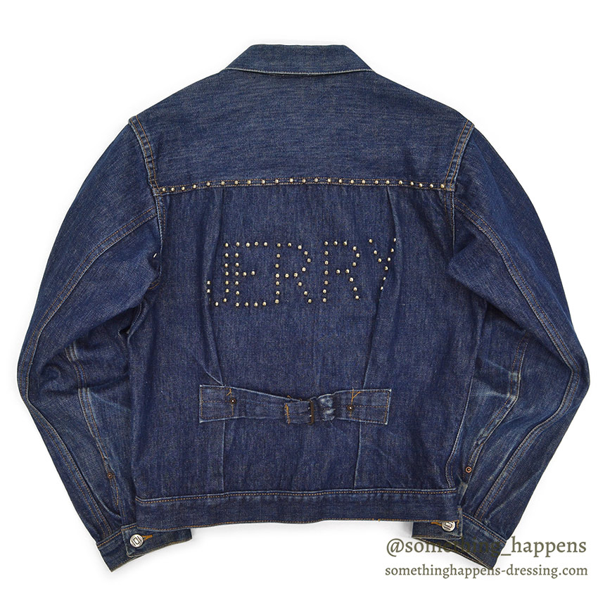 1940's~ MONTGOMERY WARD 101 BUCKLE BACK DENIM JACKET / COOL STUDS ...