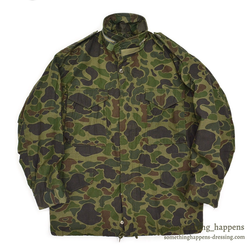 1970's CIVILIAN M-65 DUCK HUNTER CAMO JACKET WPL10881 / ALMOST DEADSTOCK ... M