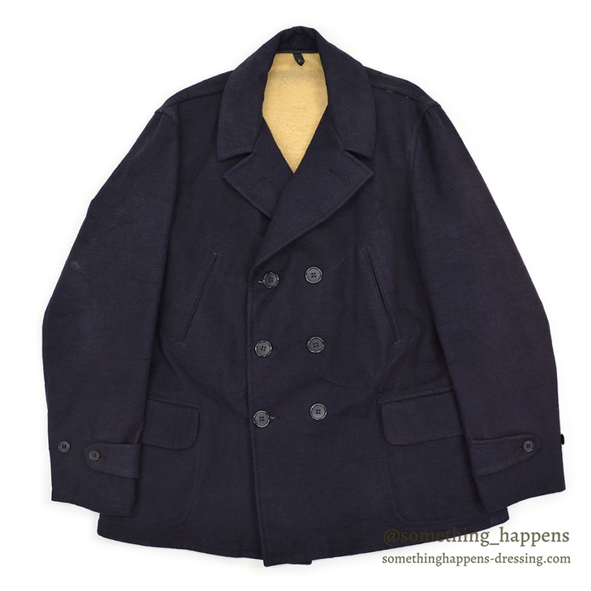 1930's DEADSTOCK MONTGOMERY WARD DOUBLE BREASTED MOLESKIN JACKET ... 42