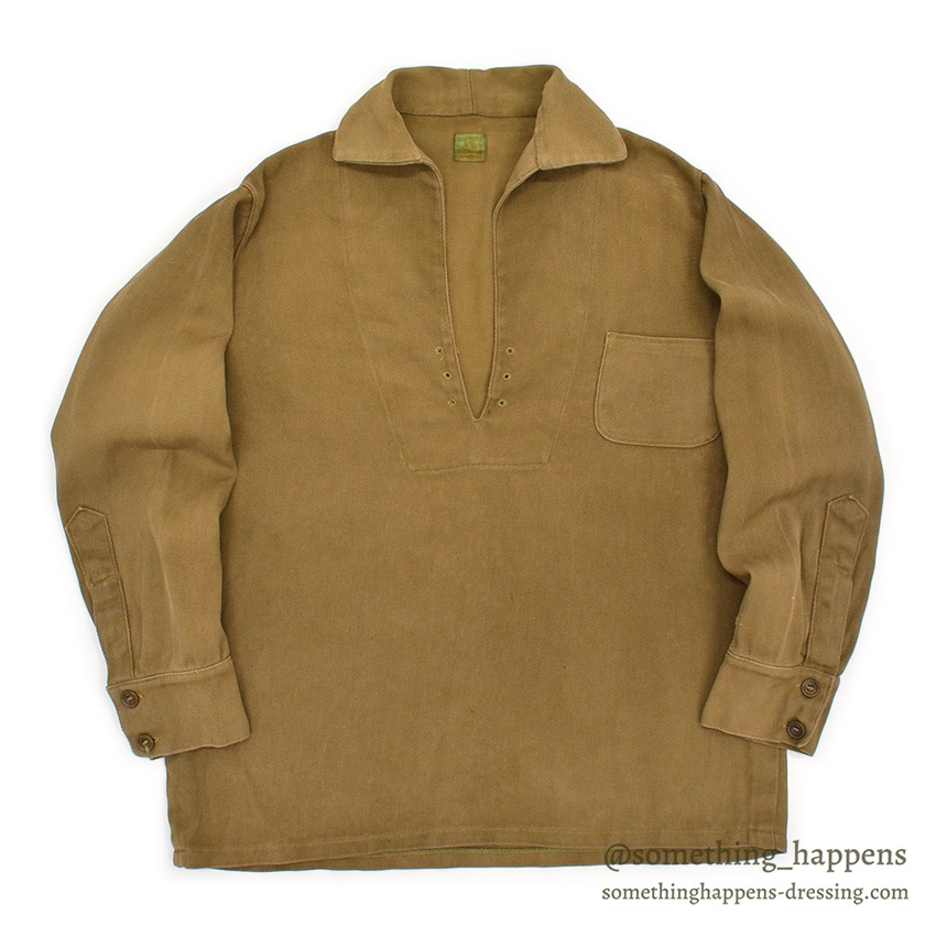 ~1930's UTICA DUXBAK LACE UP PULLOVER SHIRT / UNUSUAL DETAIL ...