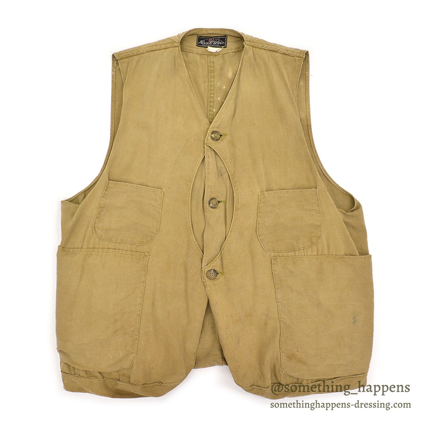 1930's Hirsch Weis HALF MOON POCKET HUNTING VEST / UNUSUAL DETAIL ...