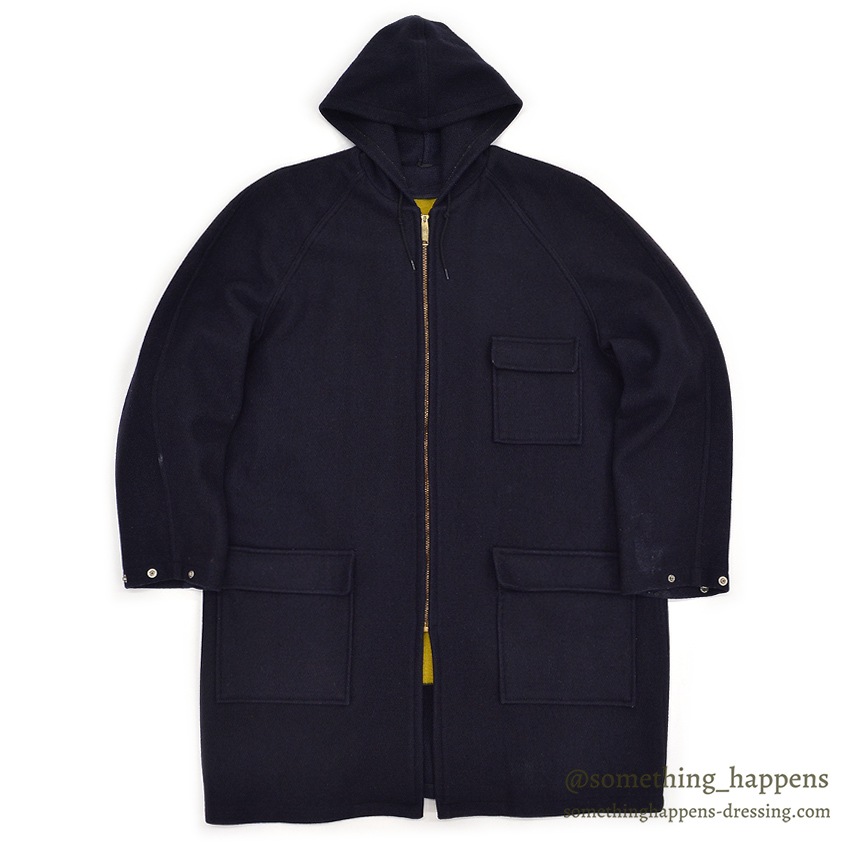 1950's PENNLEIGH W.T.GRANT CO. WOOL COAT / YELLOW LINER ... M