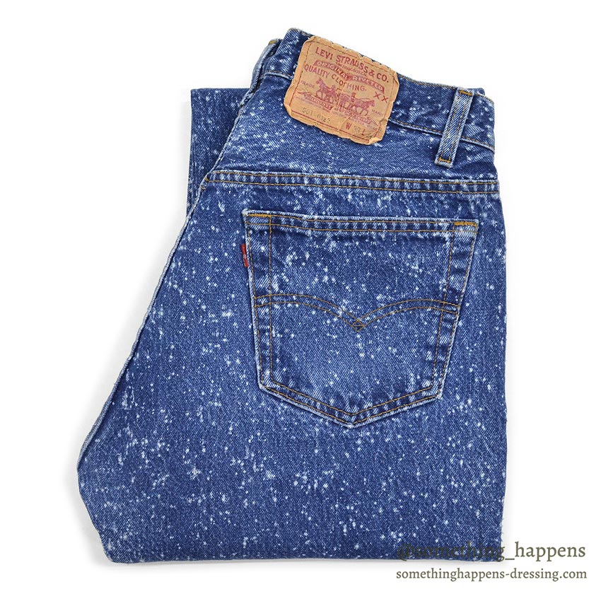 1980's Levi's 501-0129 GALACTIC WASH DENIM PANTS ... W32/L32