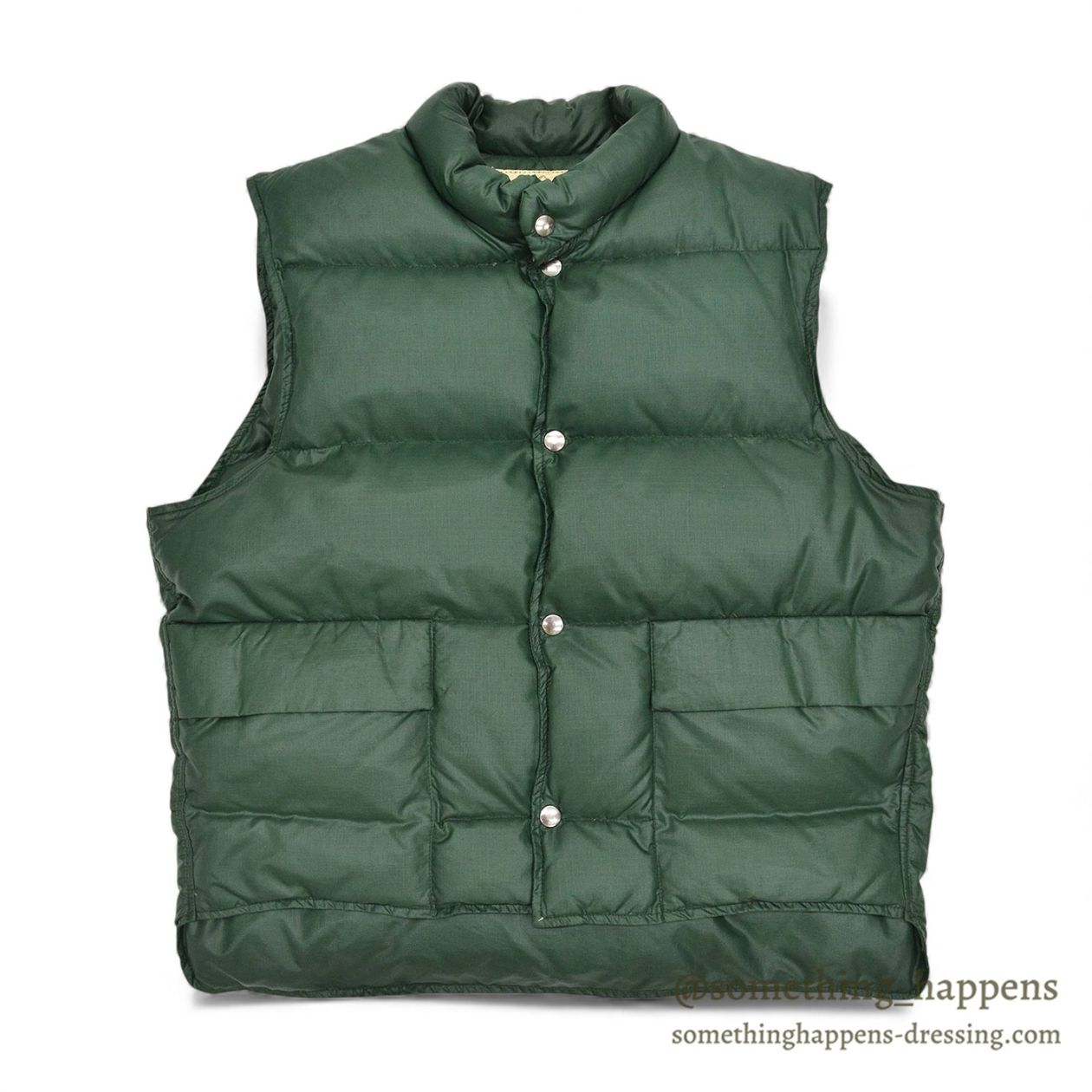 1970's~ THE TETON MADE BY WOOLRICH DOWN VEST / FOREST GREEN ...