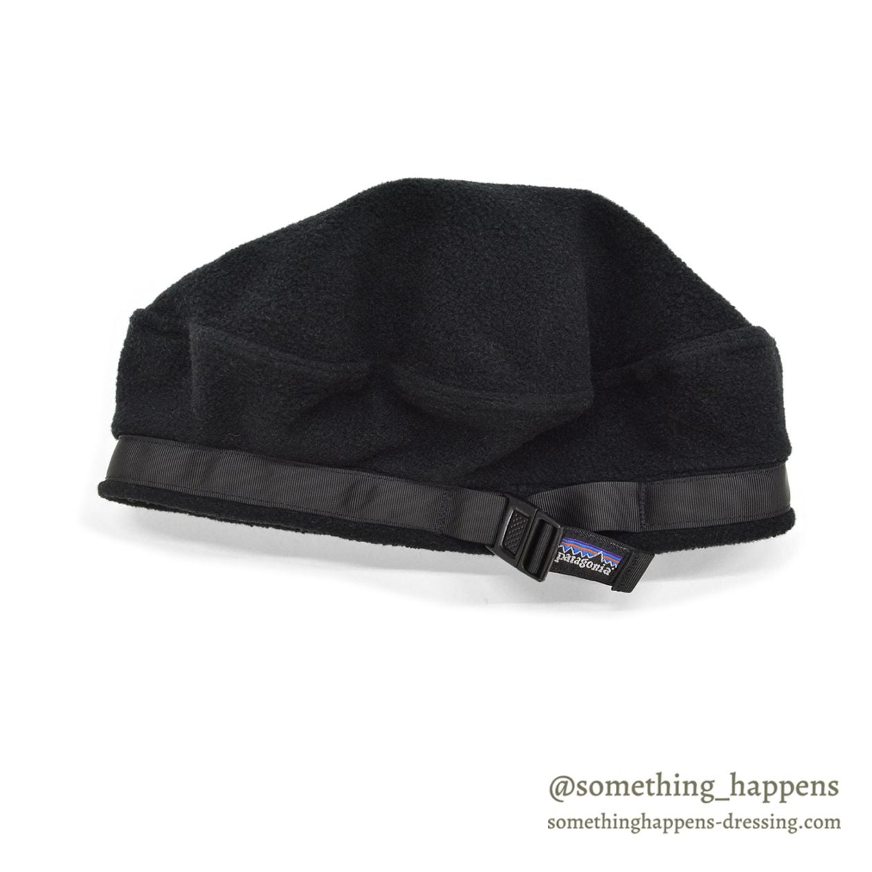 1990's PATAGONIA BLACK FLEECE BERET HAT ... M