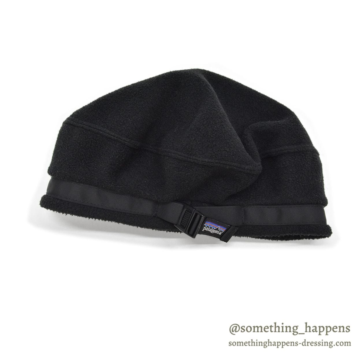 1990's PATAGONIA BLACK FLEECE BERET HAT ... L