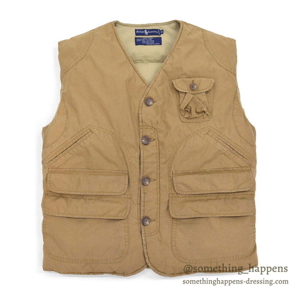 1980's RALPH LAUREN HUNTING DOWN VEST ... M
