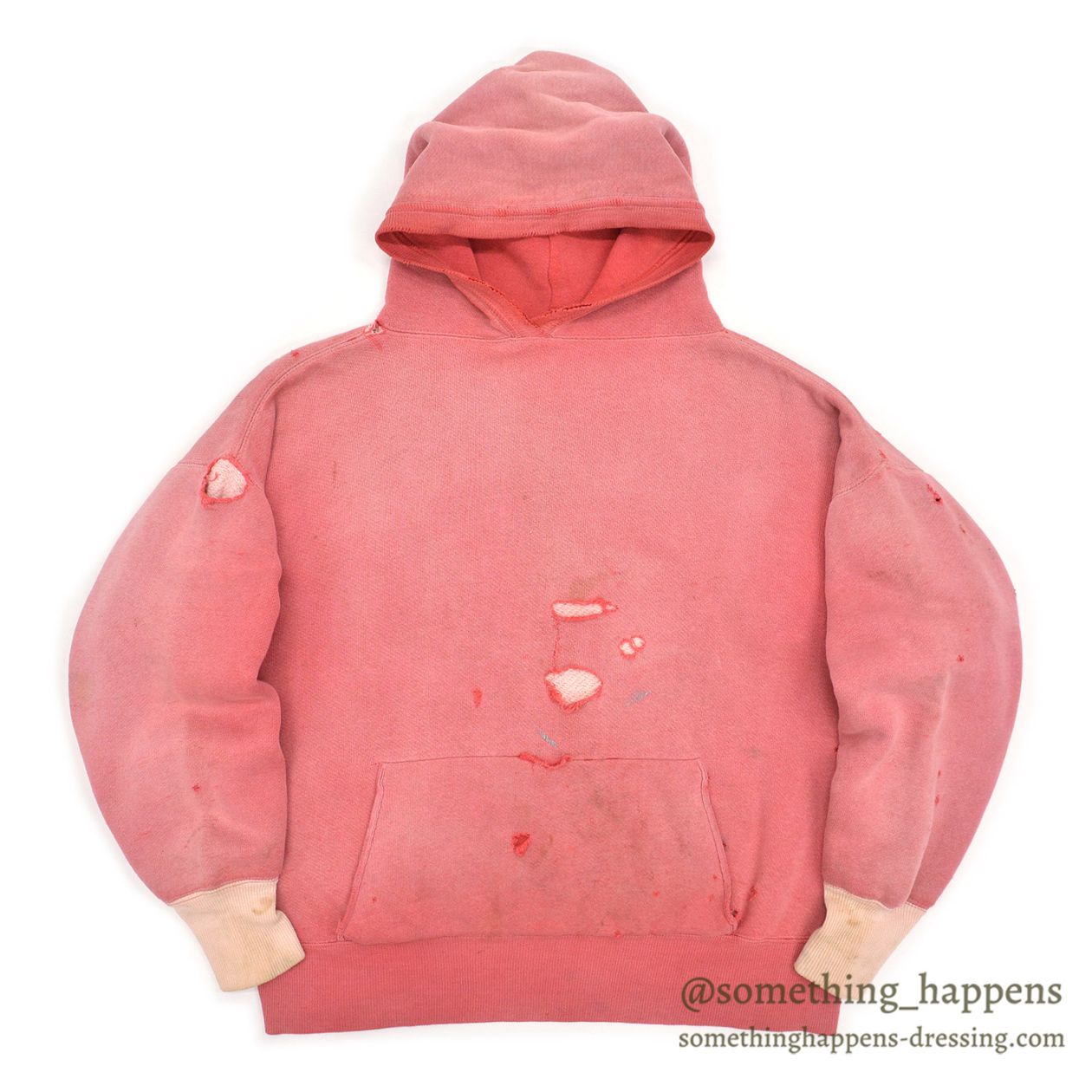 1950's OLD TWO-TONE DOUBLE FACE SWEAT HOODIE / INSANE FADED, BEAUTIFUL WEAR ...
