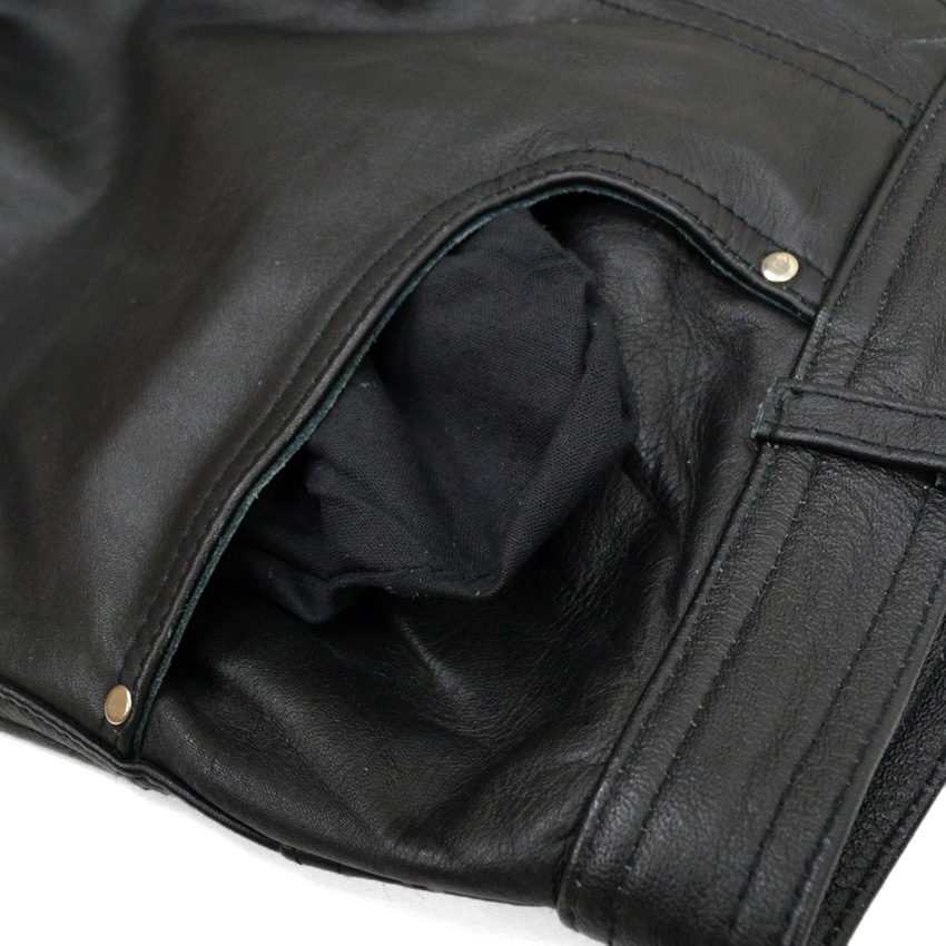 ～90's PAKISTAN LEATHER PANTS ... W32