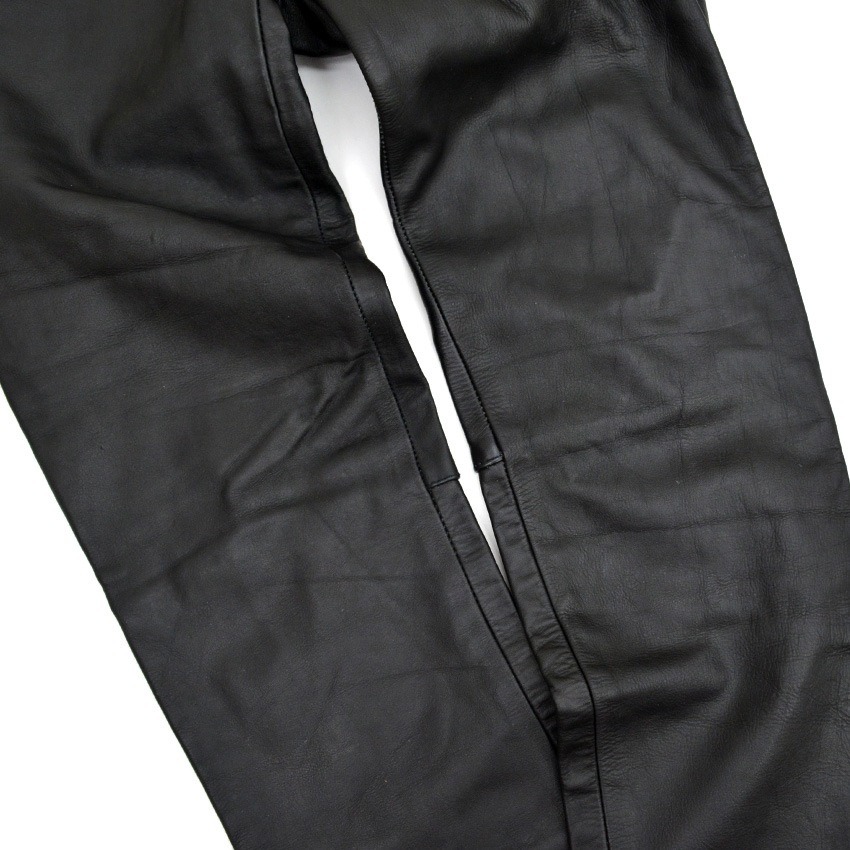 ～90's PAKISTAN LEATHER PANTS ... W32