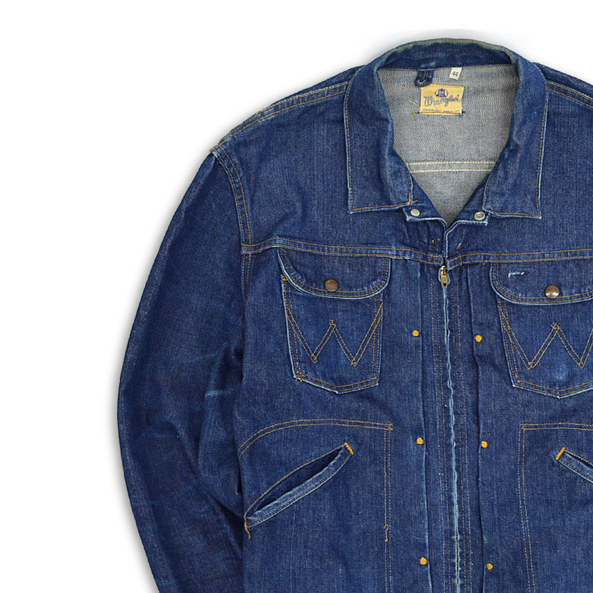 極美品　60s ラングラー　Wrangler デニムジャケット　24mjz 44 Wrangler 60s 24MJZ デニムジャケット MADE IN USA | IMPERIAL