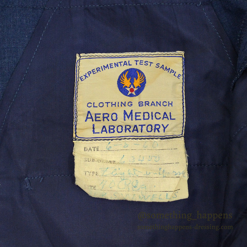 60 s U S A F EXPERIMENTAL TEST SAMPLE FLIGHT SUIT 40R 
