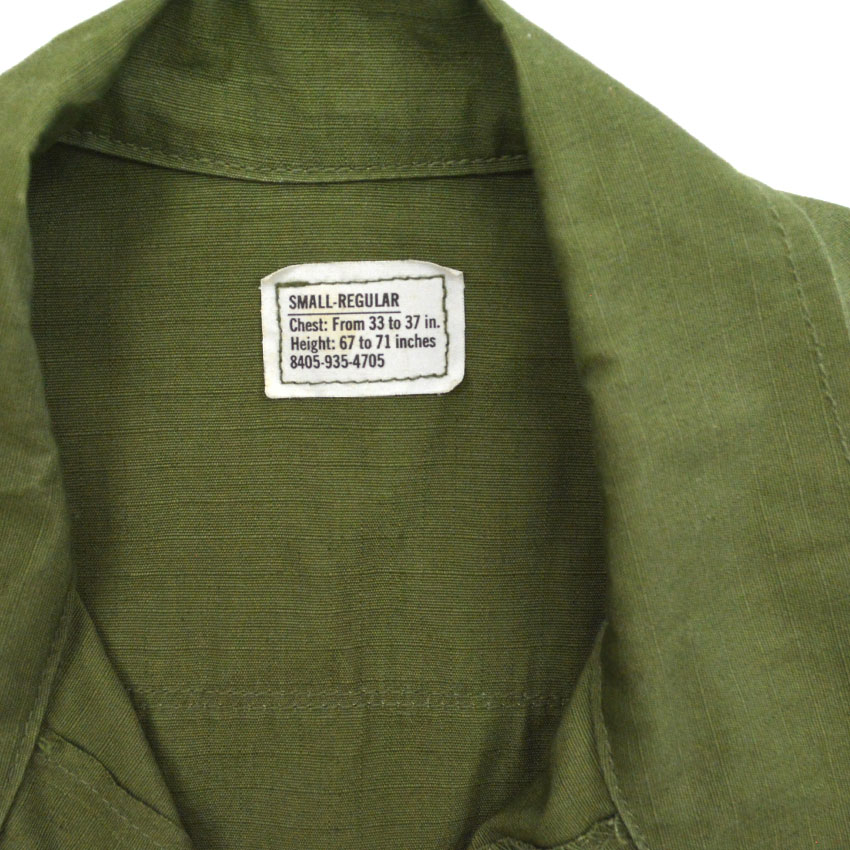 70's Deadstock U.S.ARMY ジャングルファティーグ ジャケット ... S-R