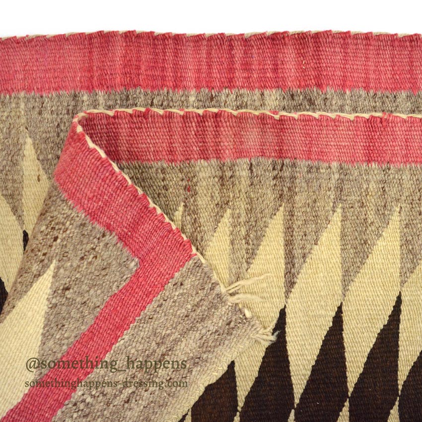 c.1940's NAVAJO RUG ZIGZAG PATTERN ... 159cm×97cm