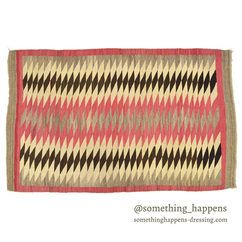 c.1940's NAVAJO RUG ZIGZAG PATTERN ... 159cm×97cm