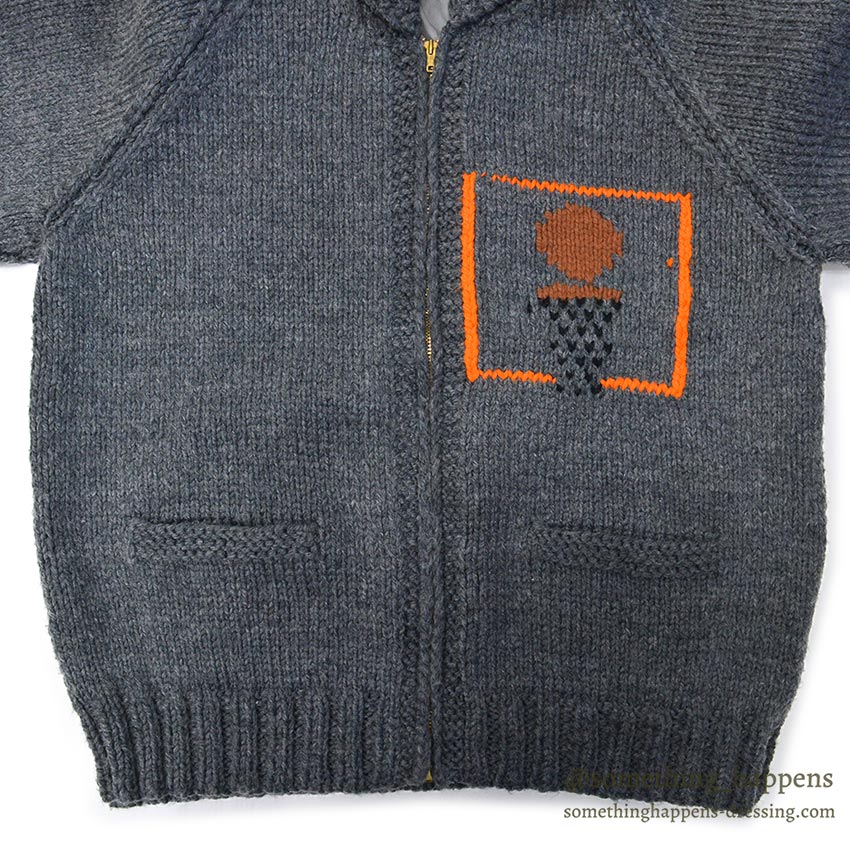 1960's BASKETBALL COWICHAN SWEATER ...