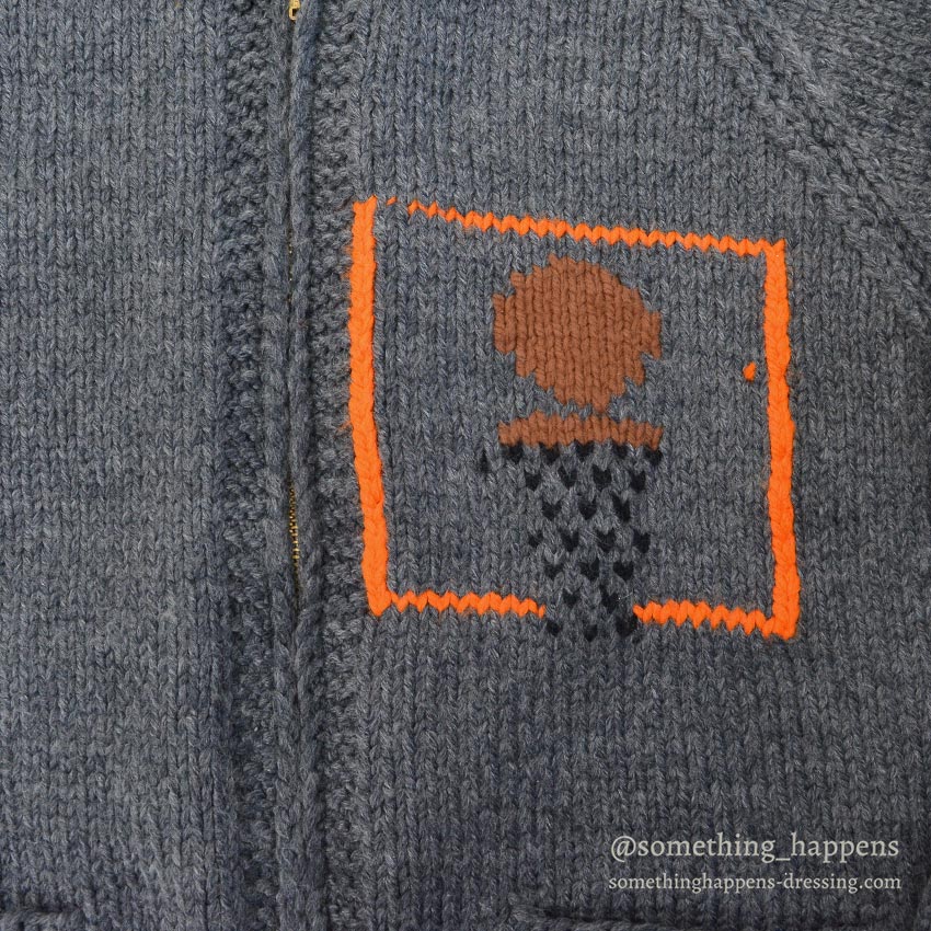 1960's BASKETBALL COWICHAN SWEATER ...
