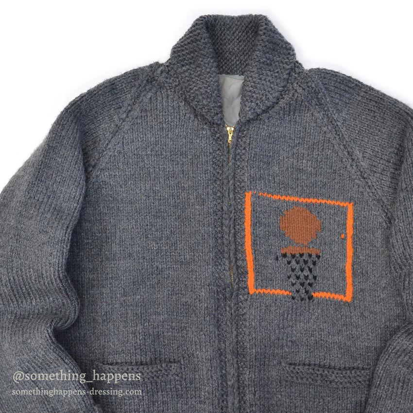 1960's BASKETBALL COWICHAN SWEATER ...